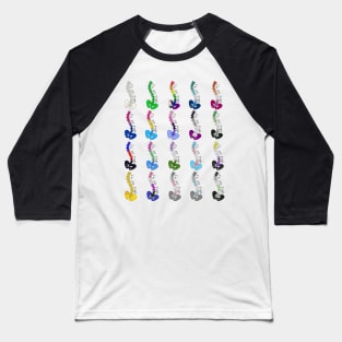 Not Straight - Pride & Scoliosis Awareness Collection Baseball T-Shirt